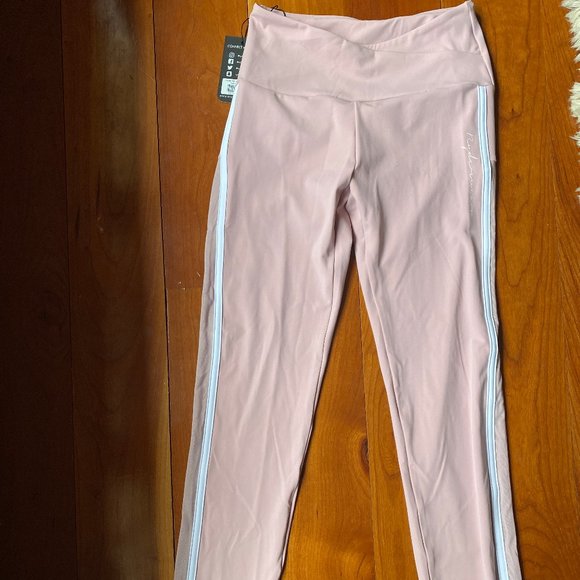 COLLIDE HIGH WAISTED LEGGINGS in Dusty Pink - Picture 1 of 2